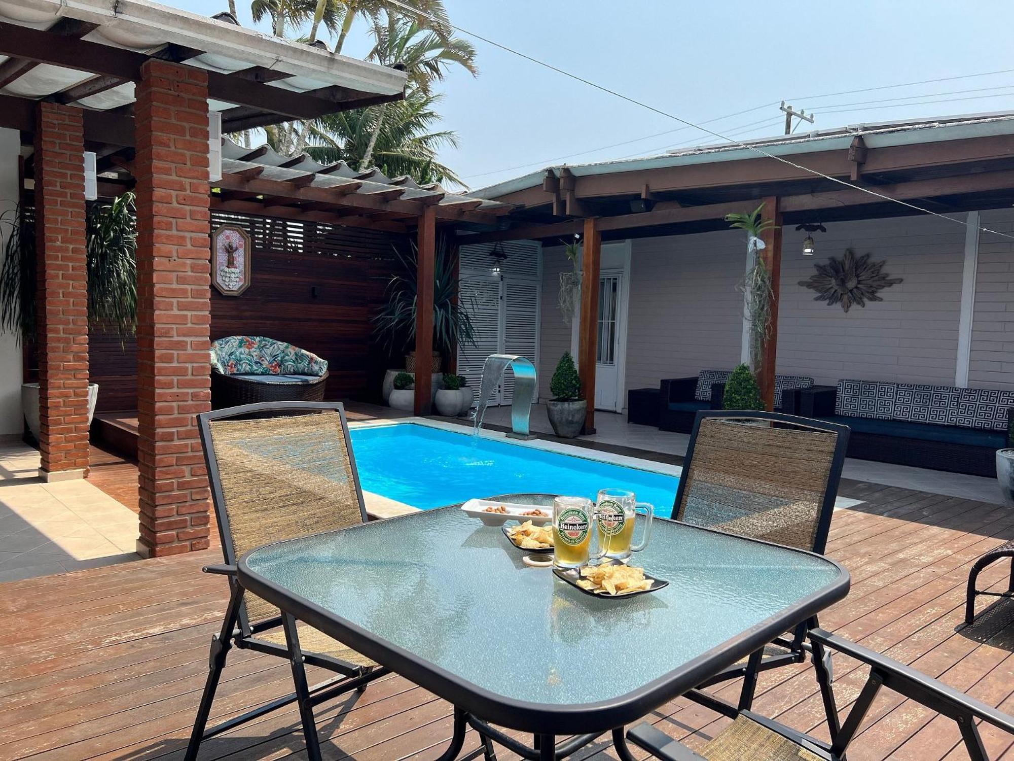 Casa Agradavel Com Piscina, A Poucos Passos Da Praia Peruíbe Exterior foto